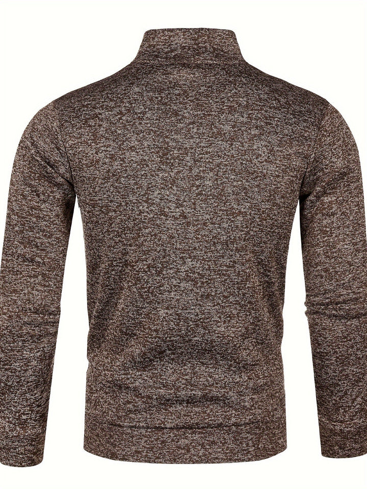 Grzegorz - ז'קט סרוג עם שרוולים ארוכים ורוכסן