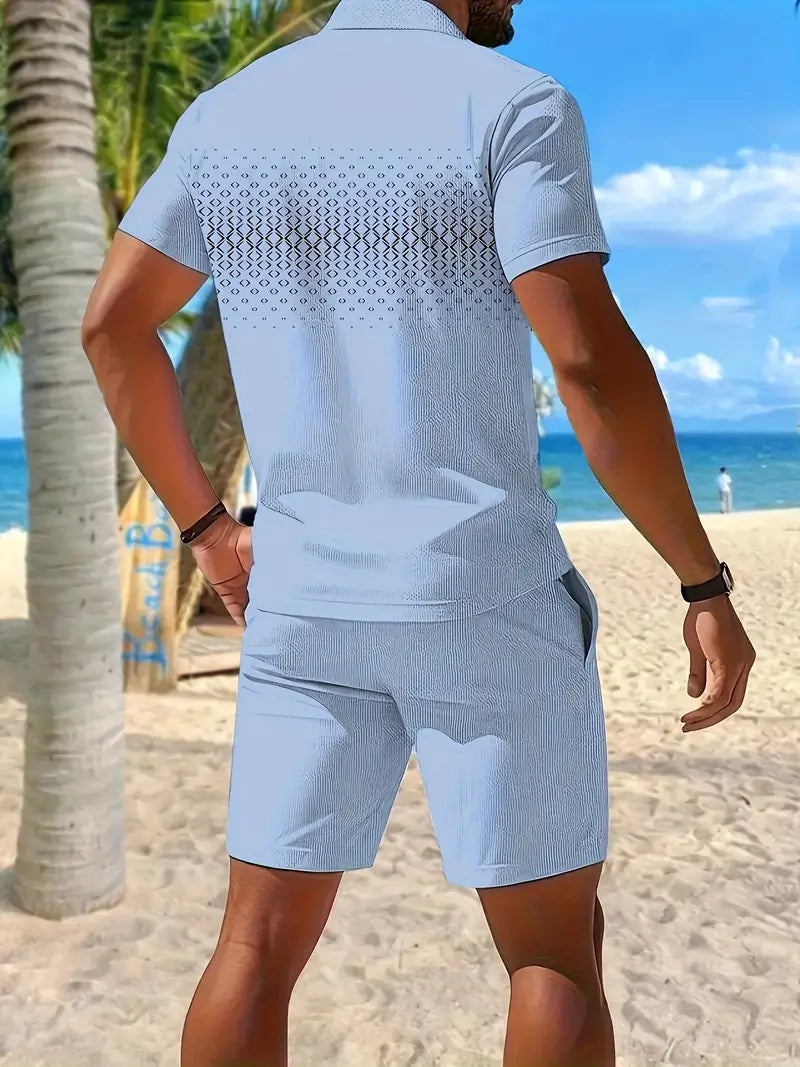 Zackary - סט קצר עם שרוולים קצרים לקיץ