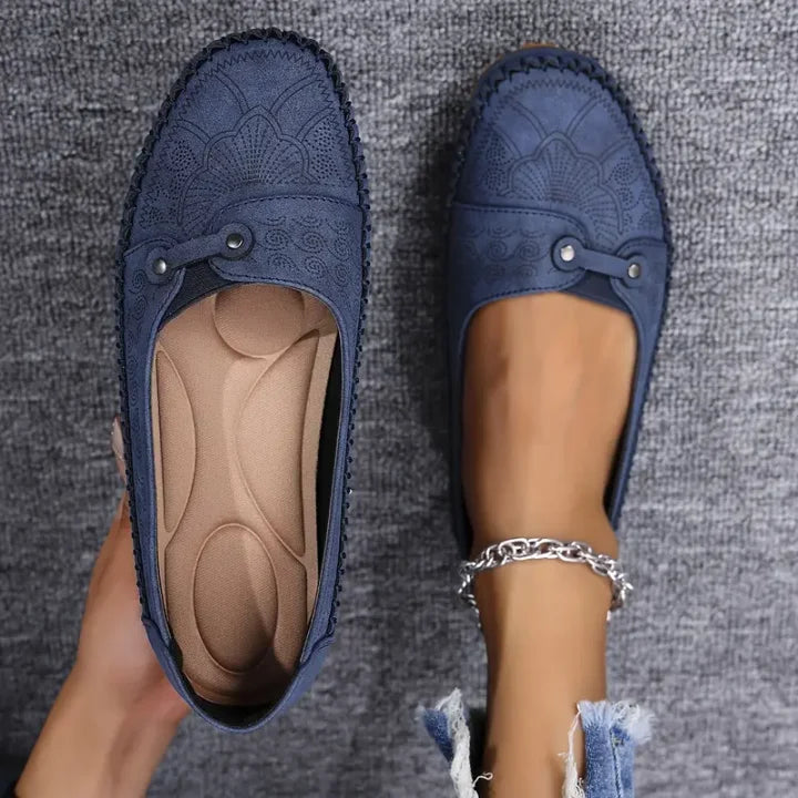 Rumina - נעלי עור קז'ואליות עם סוליה מחוספסת