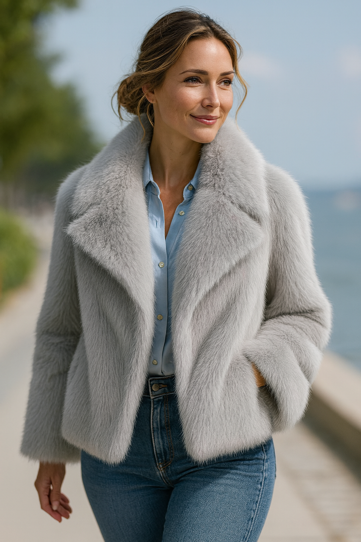 Quaithe - מעיל גדול עם פרווה רכה