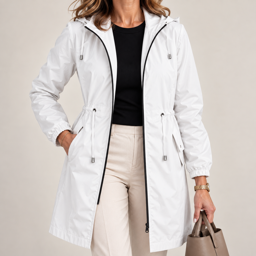 Jenevy - Lightweight Waterproof Jacket With Hoodie