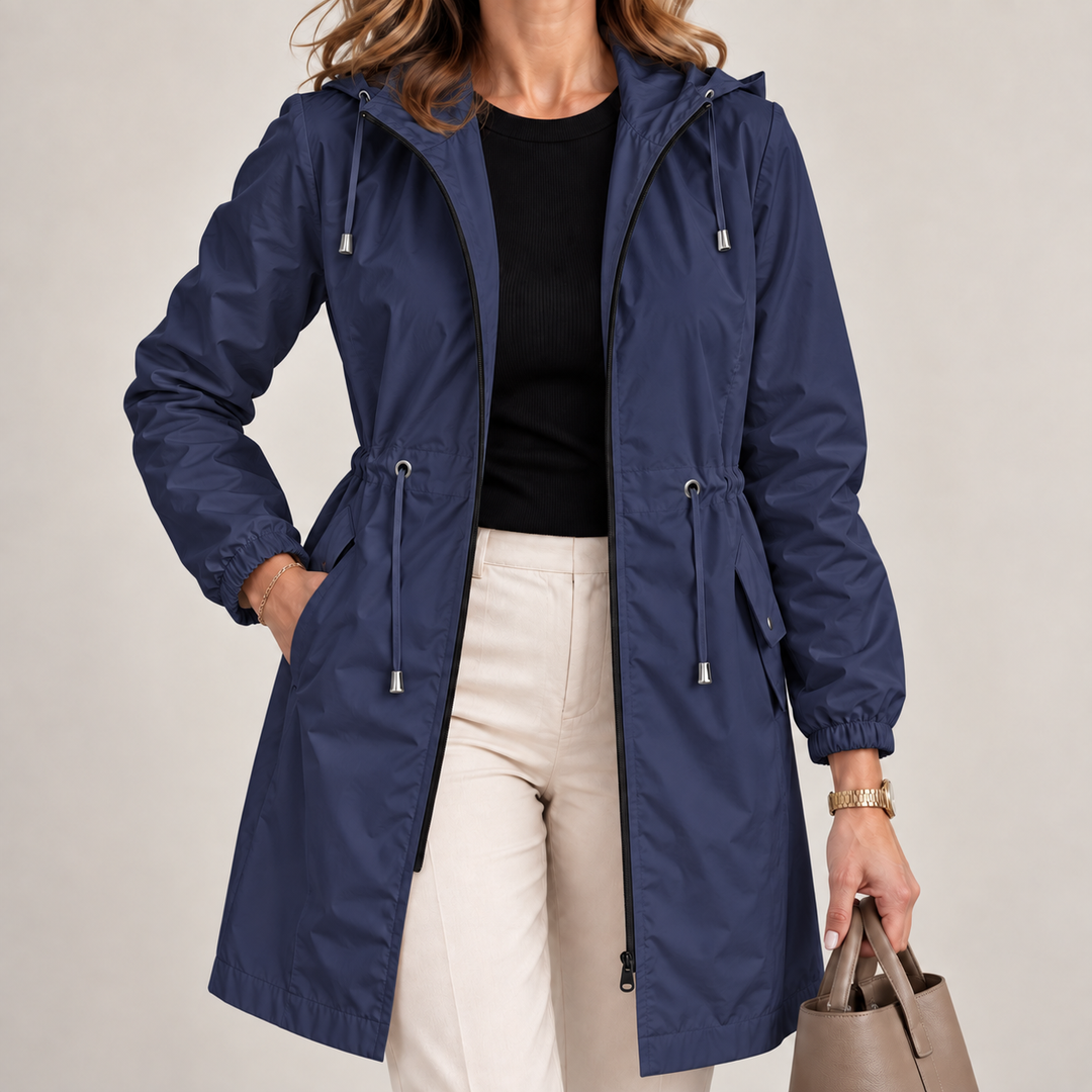 Jenevy - Lightweight Waterproof Jacket With Hoodie
