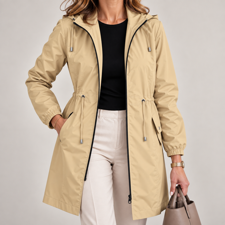 Jenevy - Lightweight Waterproof Jacket With Hoodie