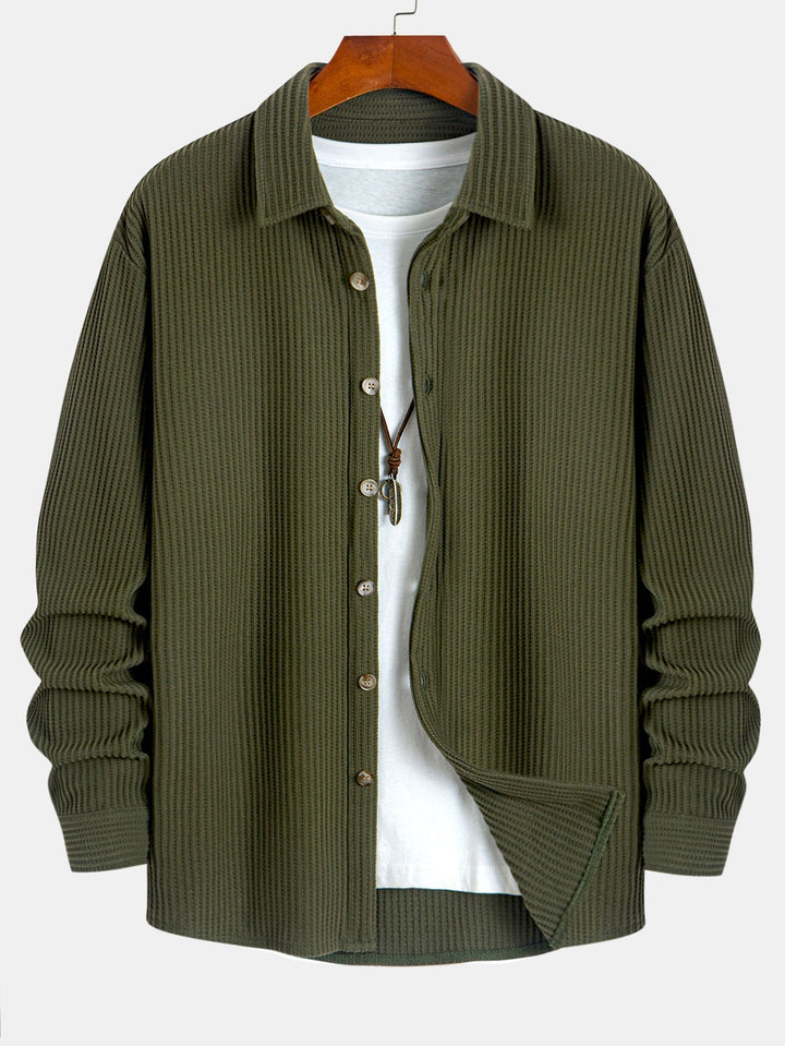 Hadrian - חולצה עם שרוולים ארוכים ומרקם וופל