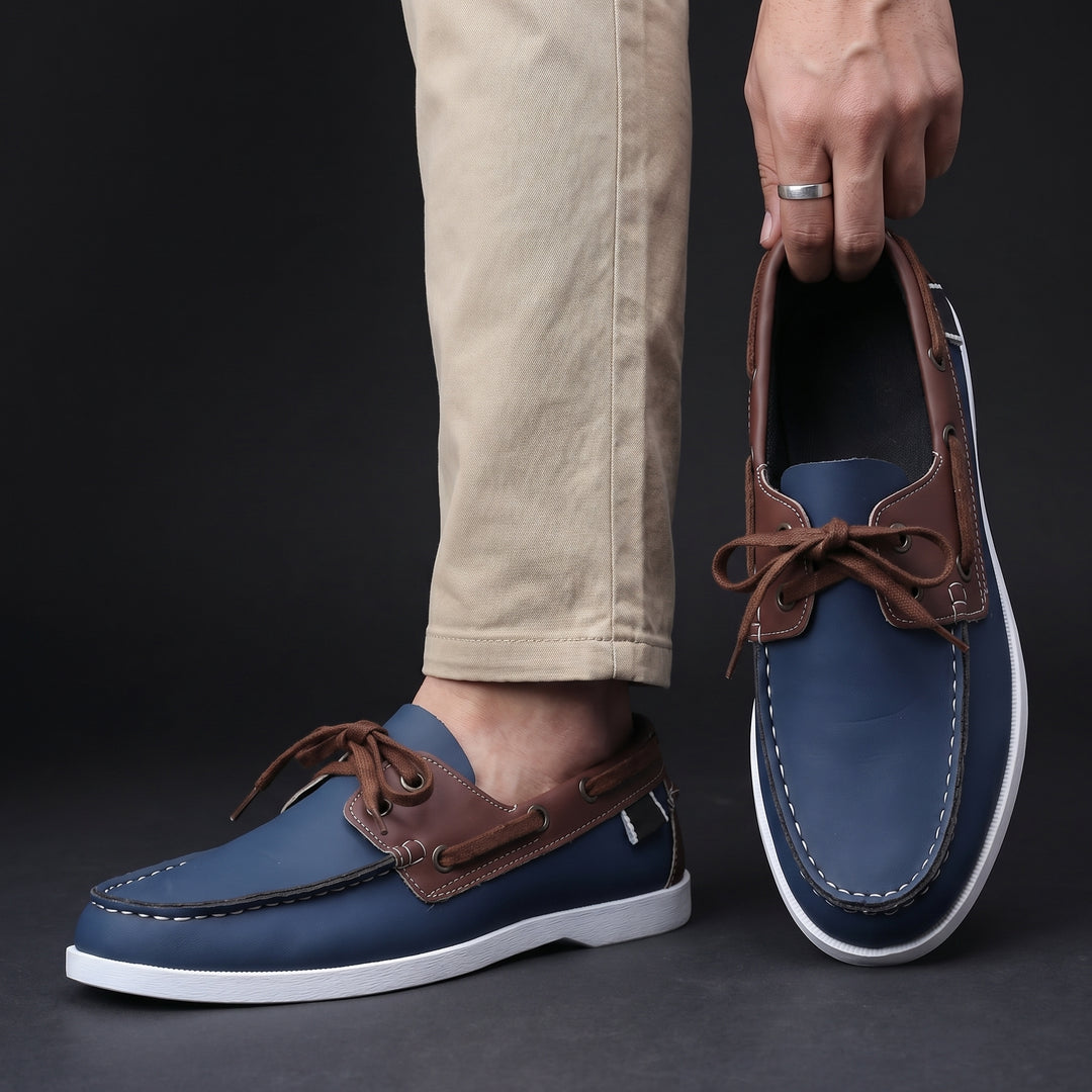 Kuachner - נעלי סירה עם שרוכים בחזית