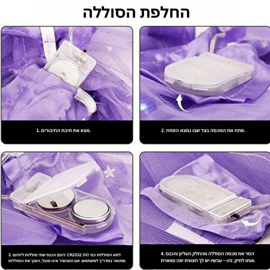 Keturah - חצאית טוטו קסומה וזוהרת עם נורות LED