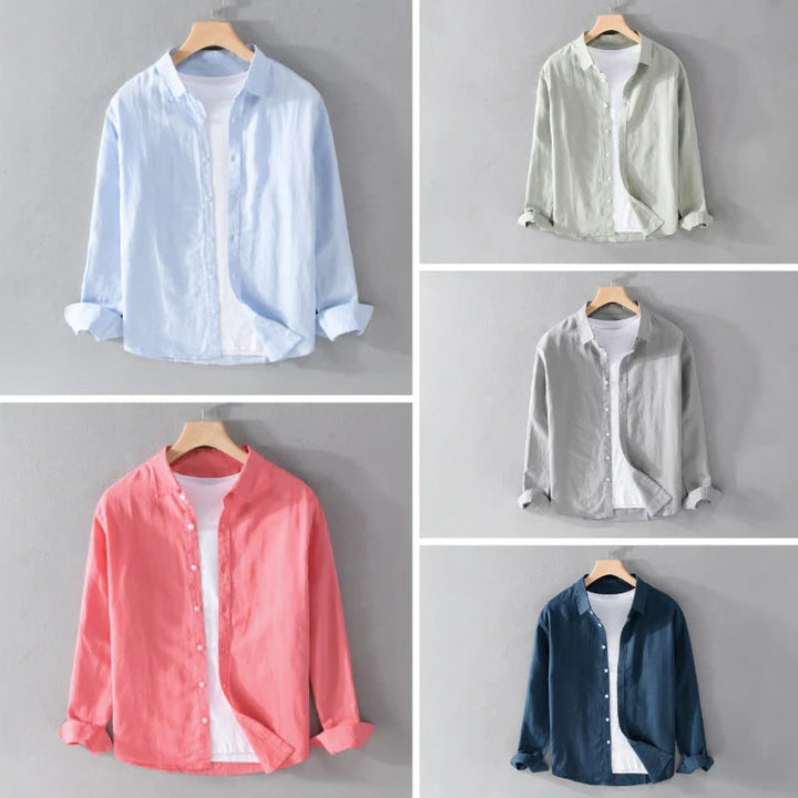 Emerson - חולצת שרוולים ארוכים בסגנון קז'ואל עם כפתורים