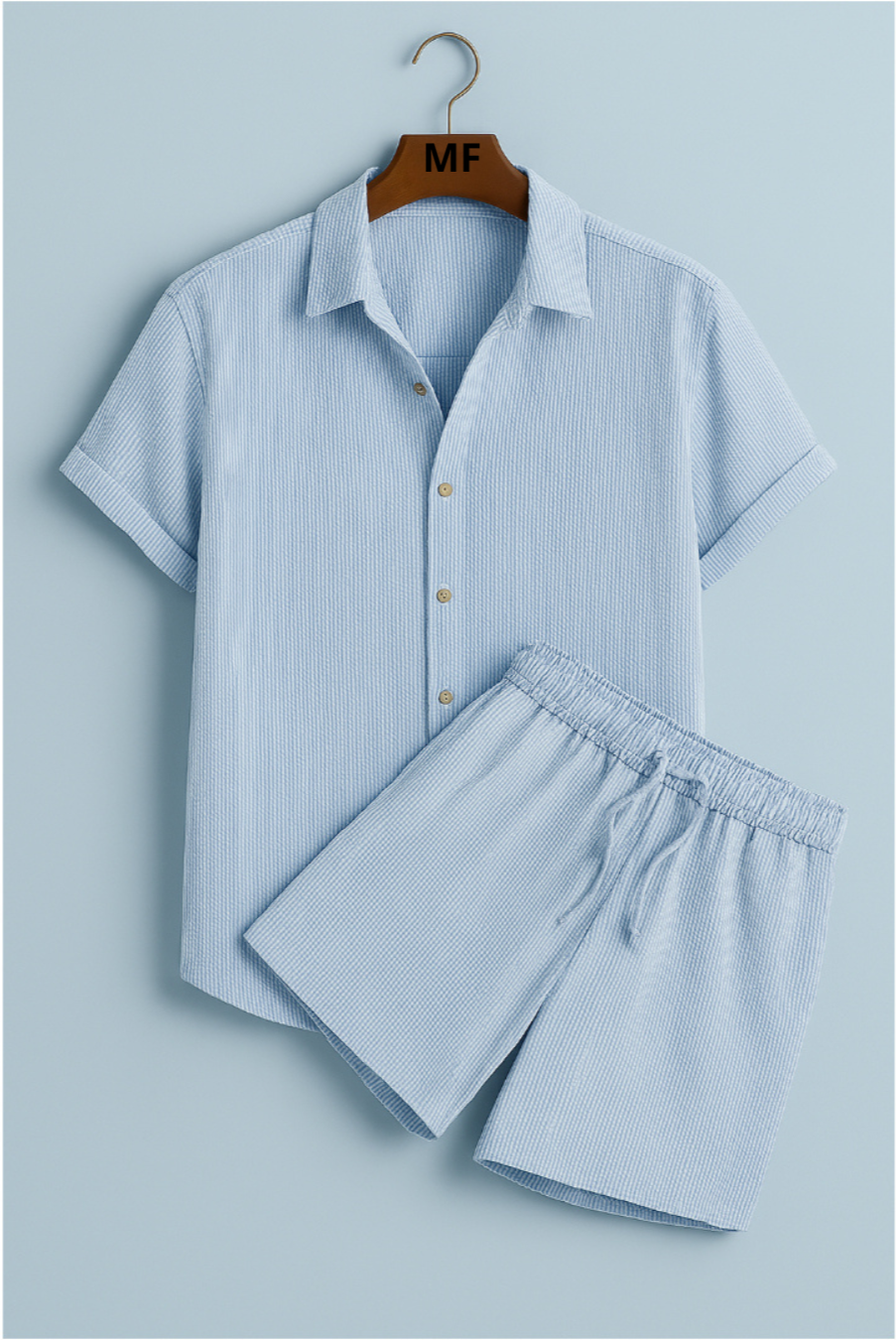 Palmer - סט קיץ קז'ואלי דו-חלקי עם שרוולים קצרים