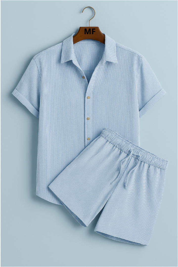 Palmer - סט קיץ קז'ואלי דו-חלקי עם שרוולים קצרים