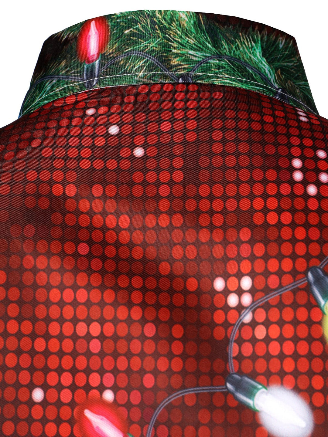 Bryce - תלבושת חג מולד מהנה לגברים חולצה עם כפתורים ושרוולים ארוכים