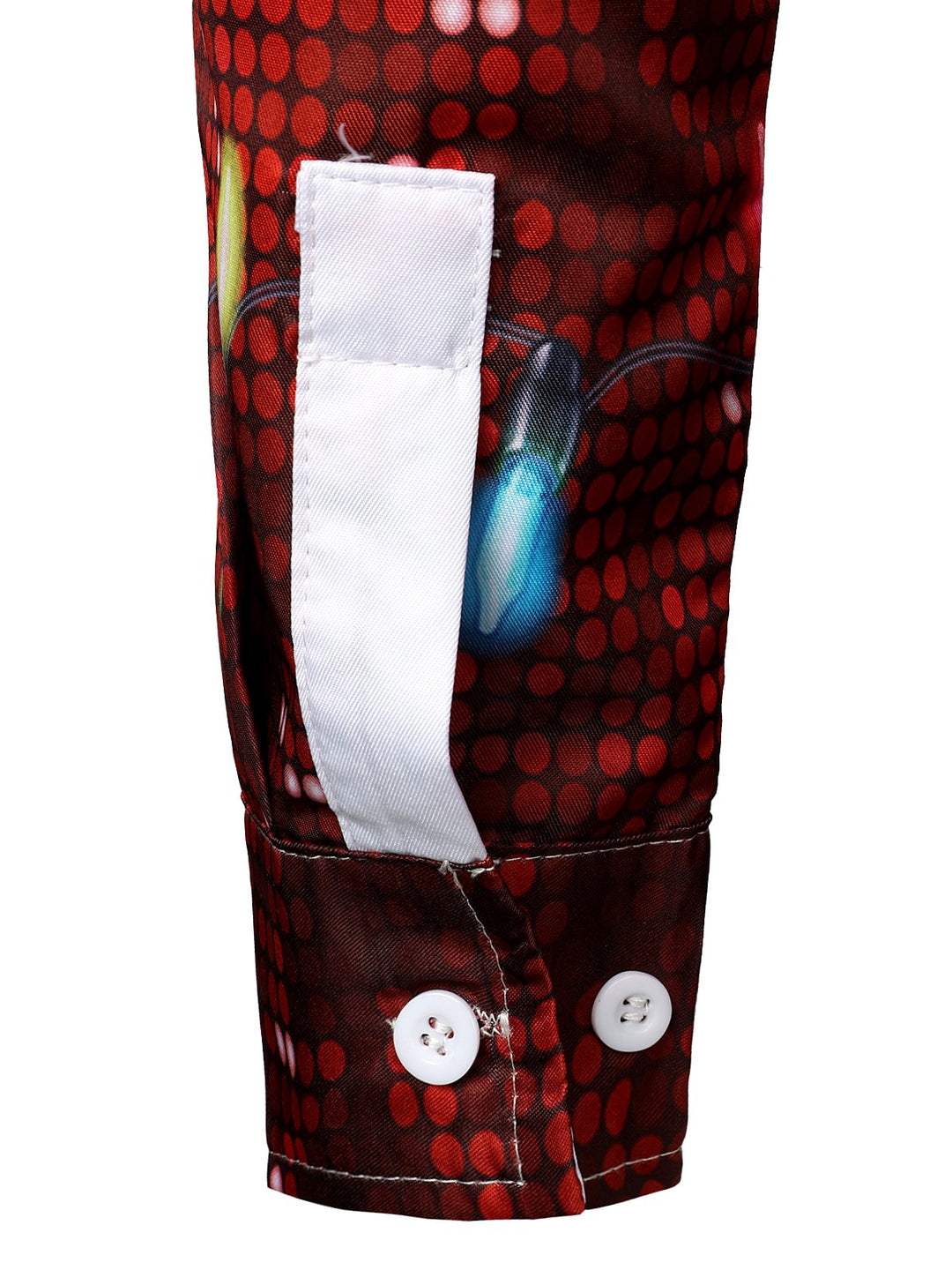 Bryce - תלבושת חג מולד מהנה לגברים חולצה עם כפתורים ושרוולים ארוכים