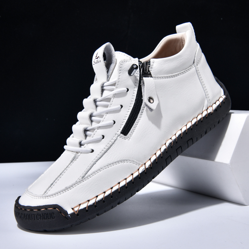 Yuval - נעלי ספורט מעור עם רוכסן בצד