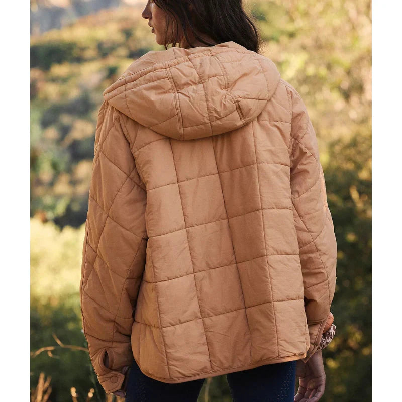 Merve - מעיל פוך אלגנטי עם שרוולים ארוכים