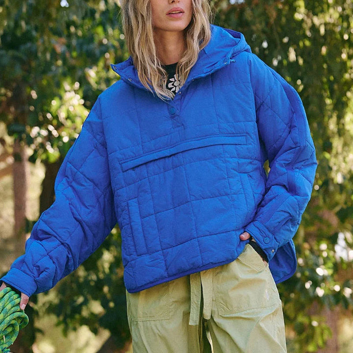 Merve - מעיל פוך אלגנטי עם שרוולים ארוכים