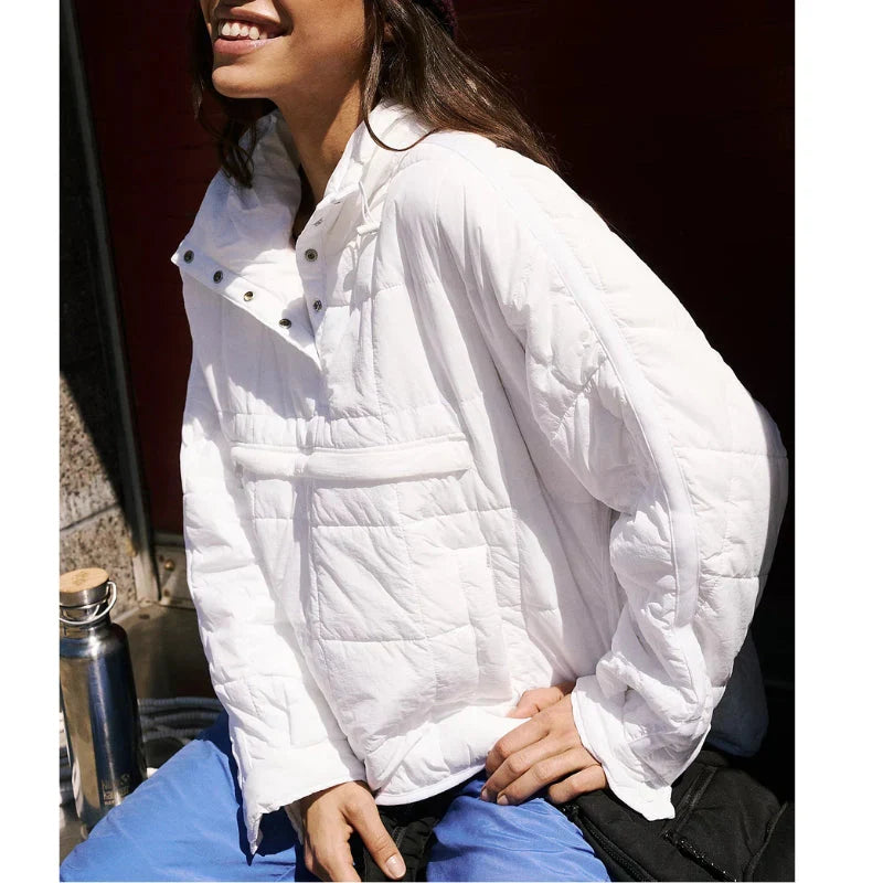 Merve - מעיל פוך אלגנטי עם שרוולים ארוכים