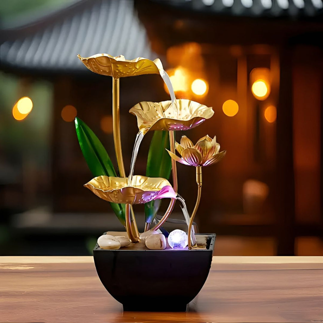 LotusAura - מזרקה אוטומטית לחדרים עם מכשיר אדים