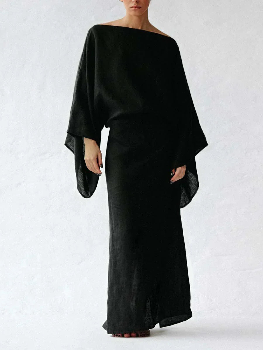 Rochelle - שמלה בסגנון קימונו