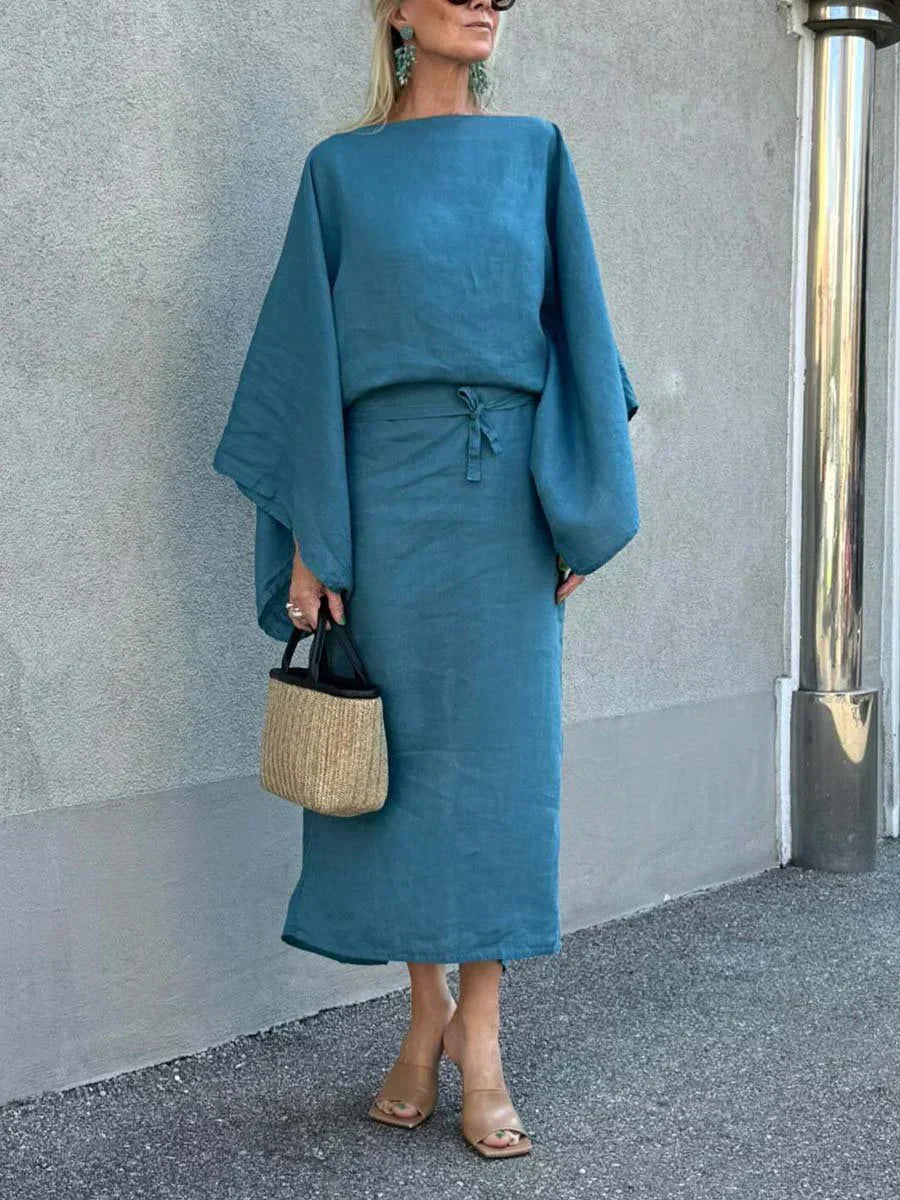 Rochelle - שמלה בסגנון קימונו