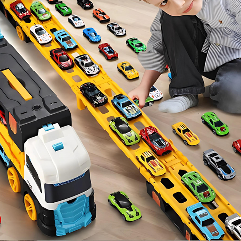 MechTrack - משאית טרנספורמר רב-תכליתית עם מסלול מירוצים