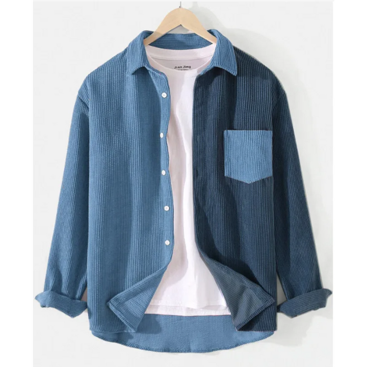 Geraldus - חולצת כפתורים מיפוי קורדרוי עם חיתוך