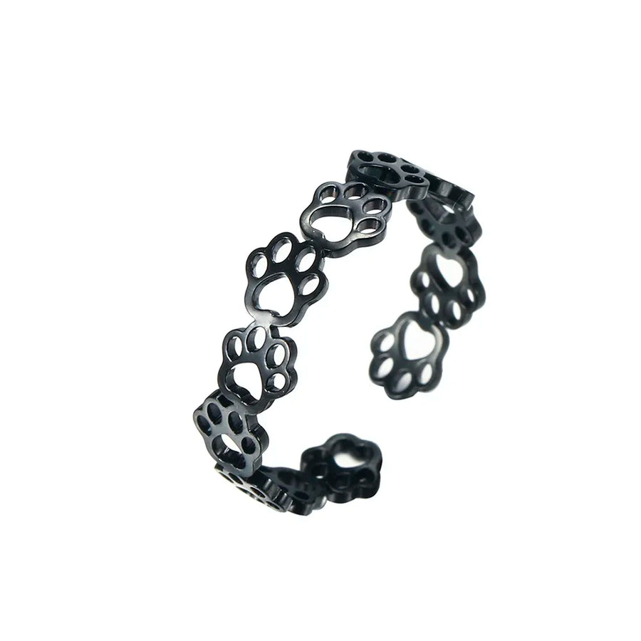 PawCharm - טבעת מתכווננת עם טביעת כפה