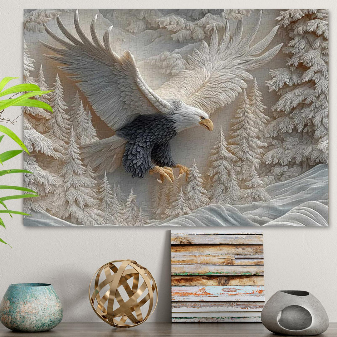 TalonCraft - פאזל נשר מגולף לקישוט הבית