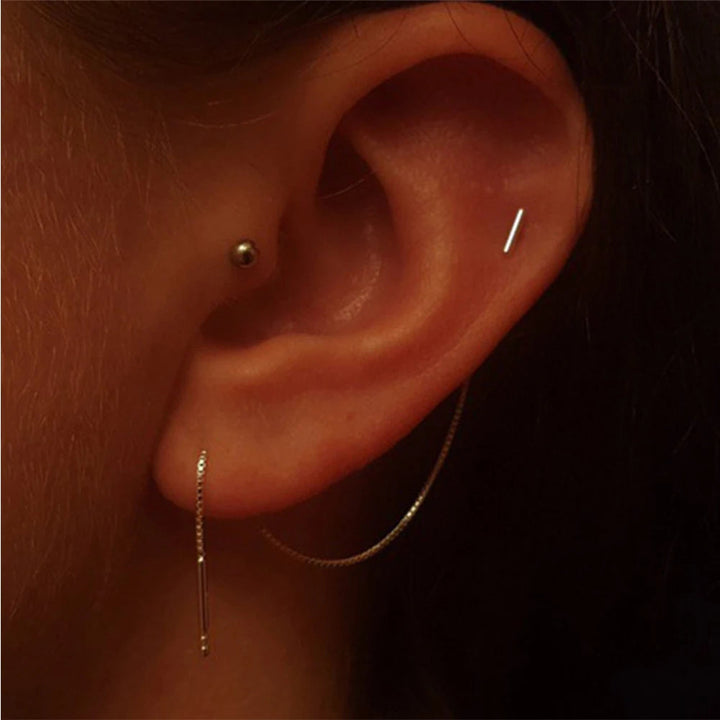 Jolana - עגיל שרשרת בצורת T