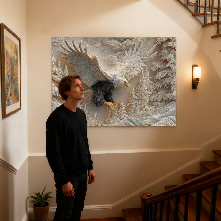 TalonCraft - פאזל נשר מגולף לקישוט הבית