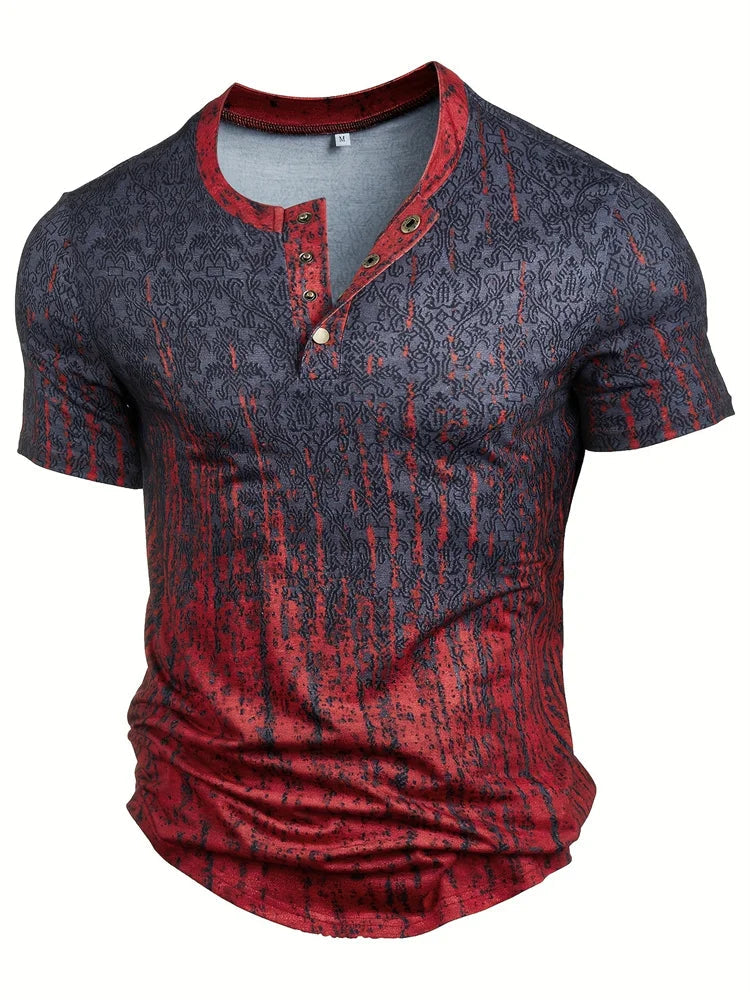 אדסון - חולצה אופנתית עם הדפס פאצ'ים