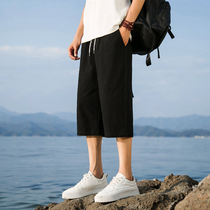 Nelson - מכנסיים קצרים אלגנטיים מכותנה ופשתן