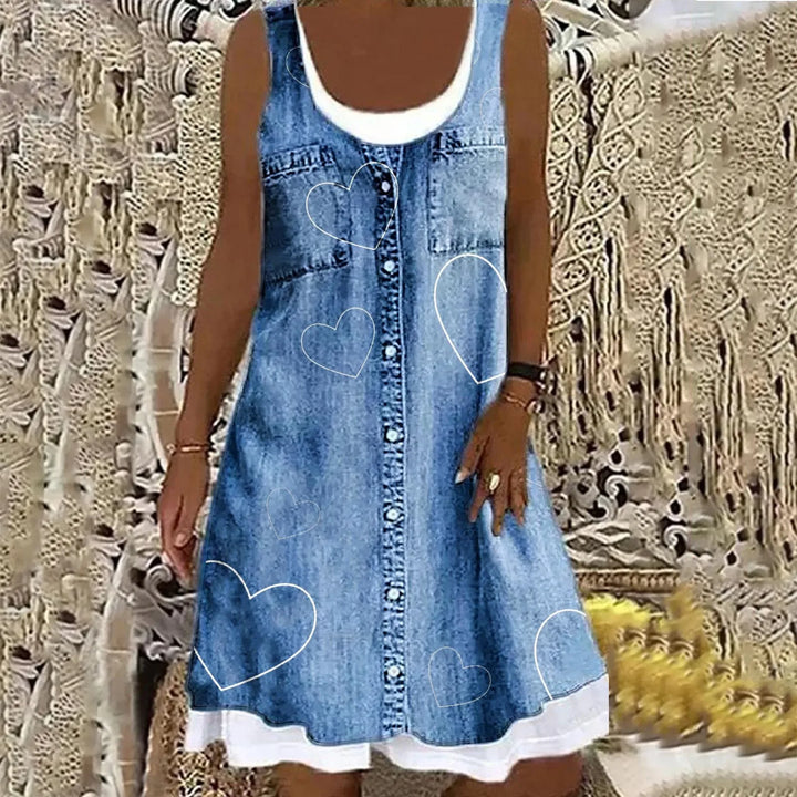 Natasza - שמלת ג'ינס רכה ואלגנטית
