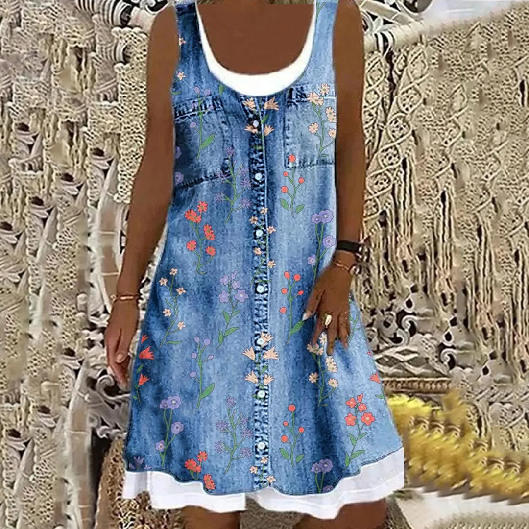 Natasza - שמלת ג'ינס רכה ואלגנטית