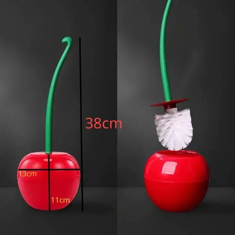 ToiletTart - מברשת אסלה ומחזיק בצורת דובדבן