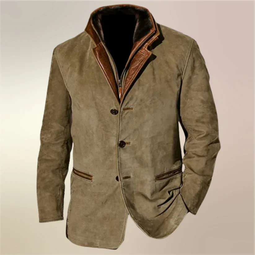Cesario - ז'קט עור וינטג' קלאסי