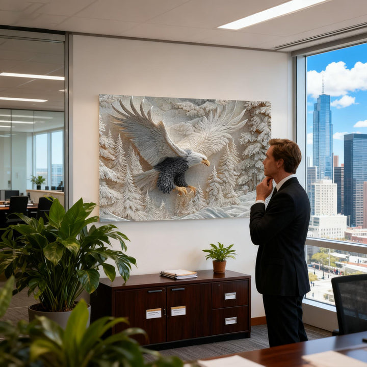 TalonCraft - פאזל נשר מגולף לקישוט הבית