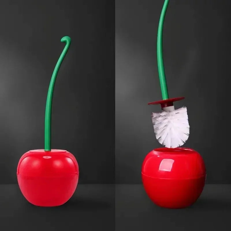 ToiletTart - מברשת אסלה ומחזיק בצורת דובדבן