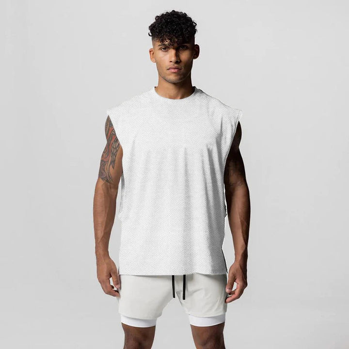 Julius - גופיה עם צווארון עגול וצד פתוח