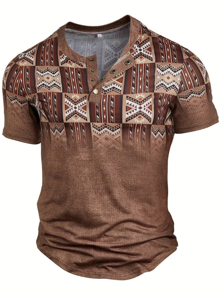 אדסון - חולצה אופנתית עם הדפס פאצ'ים