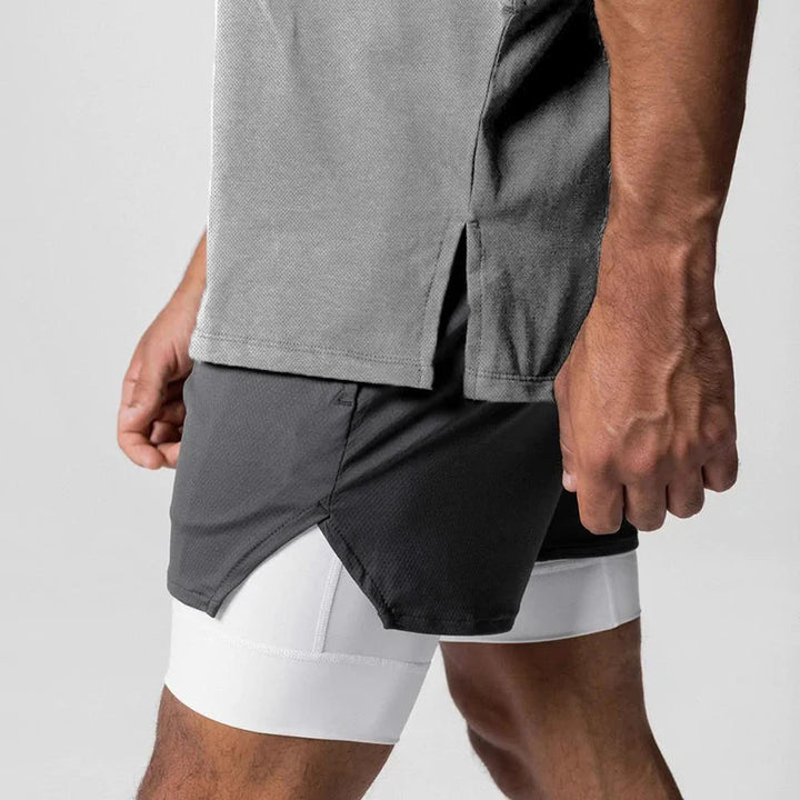 Julius - גופיה עם צווארון עגול וצד פתוח