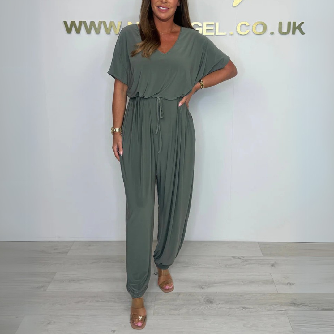 Leysan - אוברול כותנה עם מחשוף V