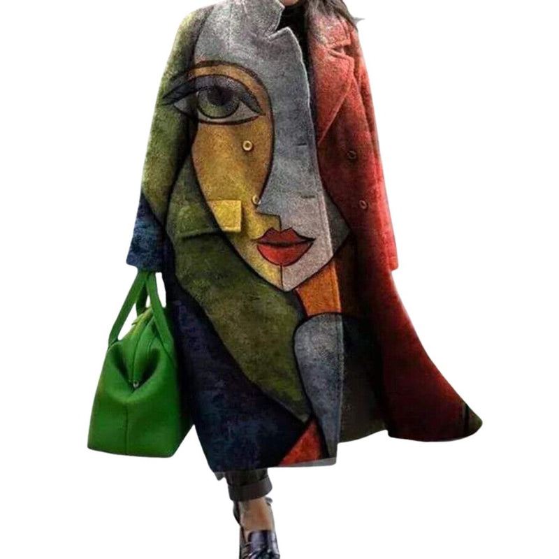 Orsolya - מעיל עם שרוולים ארוכים והדפס וכיסים