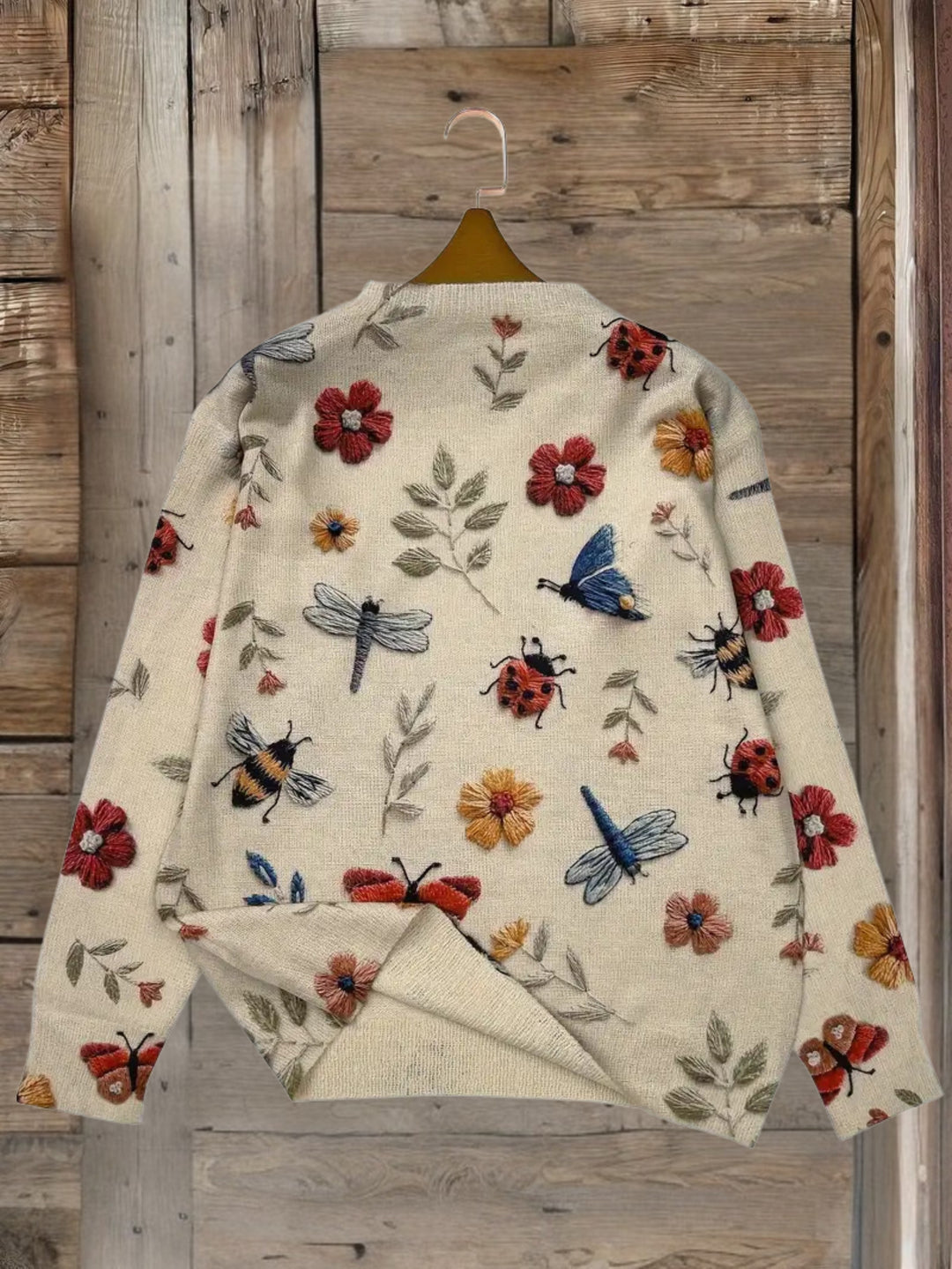 Dorenda - סוודר סרוג קז'ואל עם שרוולים ארוכים