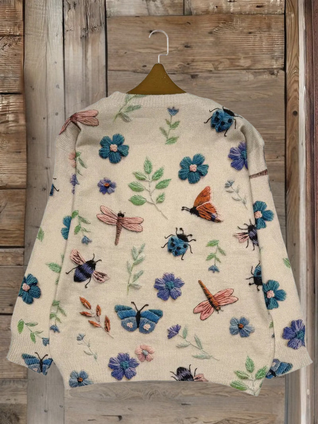 Dorenda - סוודר סרוג קז'ואל עם שרוולים ארוכים