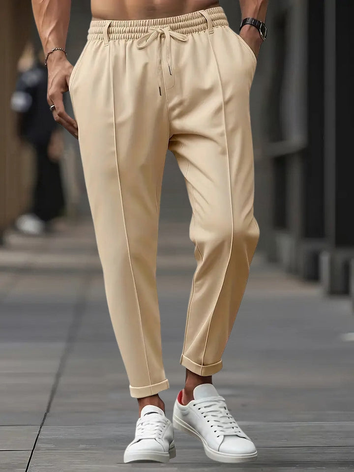 Crawford - קז'ואלגזרה צרהמכנסייםעם מותניים אלסטיים