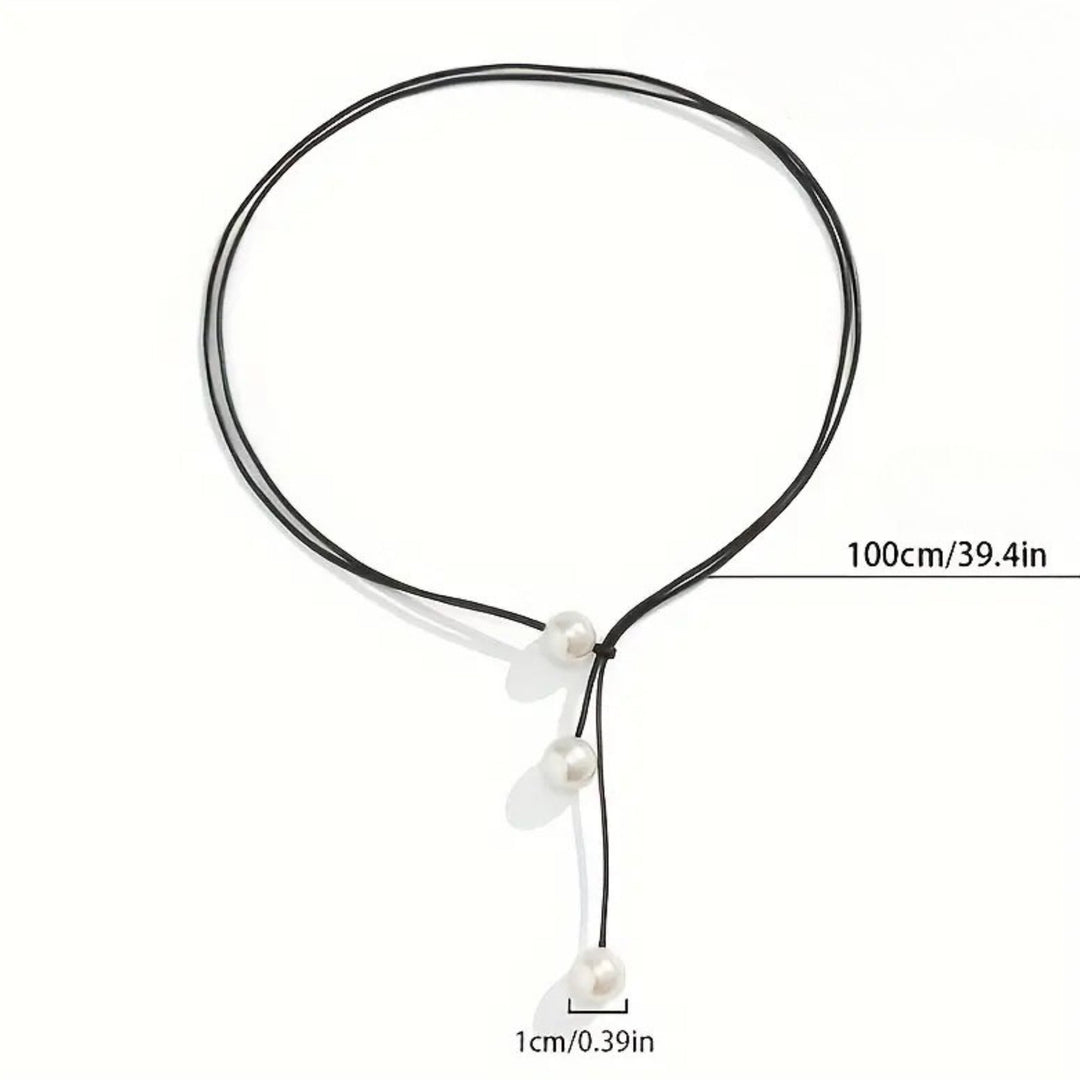 Lullia - שרשרת גיאומטרית פשוטה מחוט שעווה