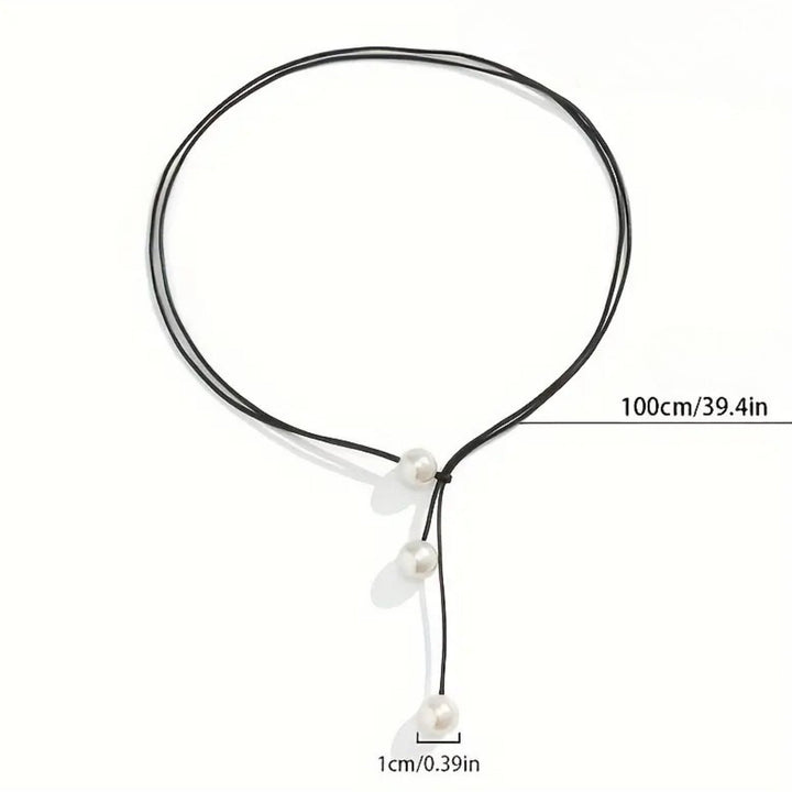 Lullia - שרשרת גיאומטרית פשוטה מחוט שעווה