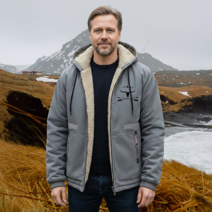 Zaliv - מעיל ברן מסוגנן עם ברדס