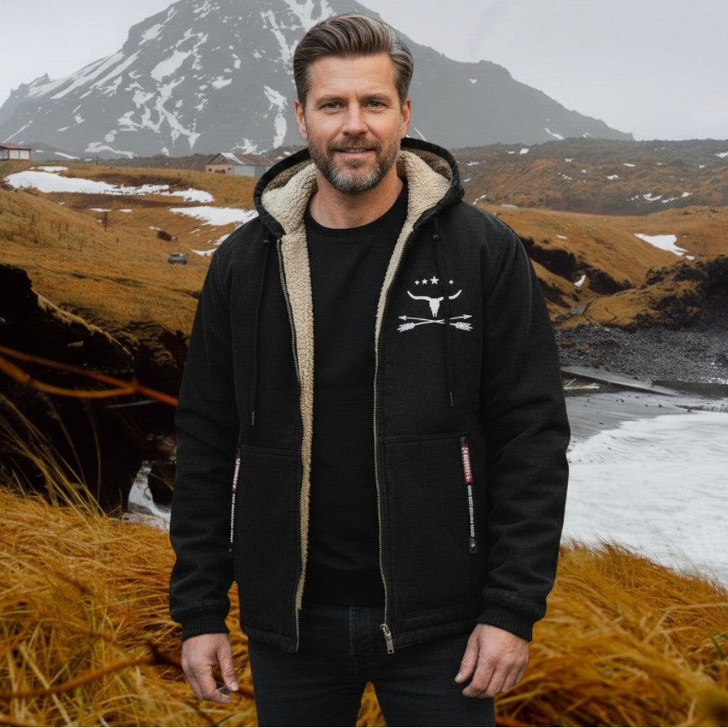 Zaliv - מעיל ברן מסוגנן עם ברדס