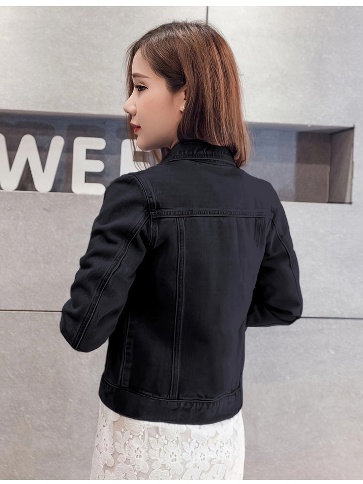 Rosalyn - ז'קט ג'ינס קצר בשרוולים בסגנון בוהו