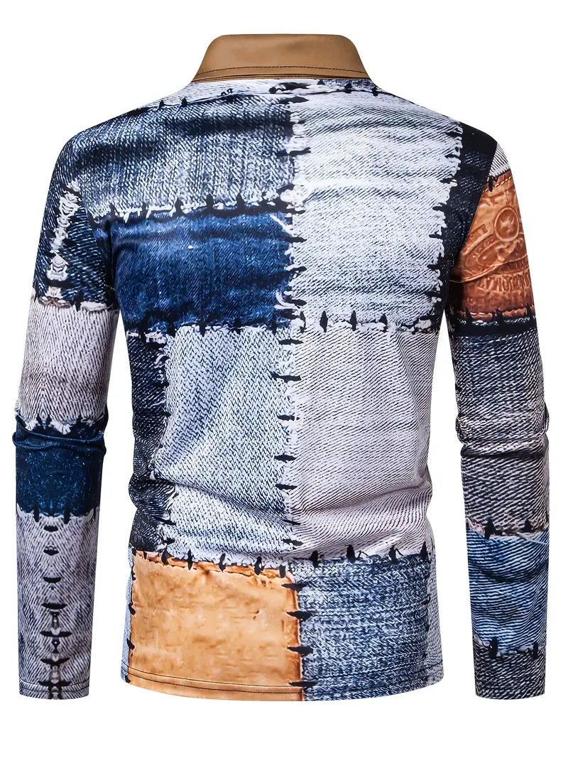 Zerem - חולצת שרוולים ארוכים עם רוכסן בצבע אחיד